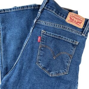 Levi Strauss Co 505 Jeans womens 28 x 30 Straight Fit Blue Denim Classic‎